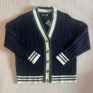 En Saison Navy Cardigan